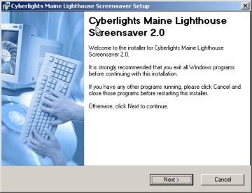 Cyberlights Lighthouses - Install Screensaver